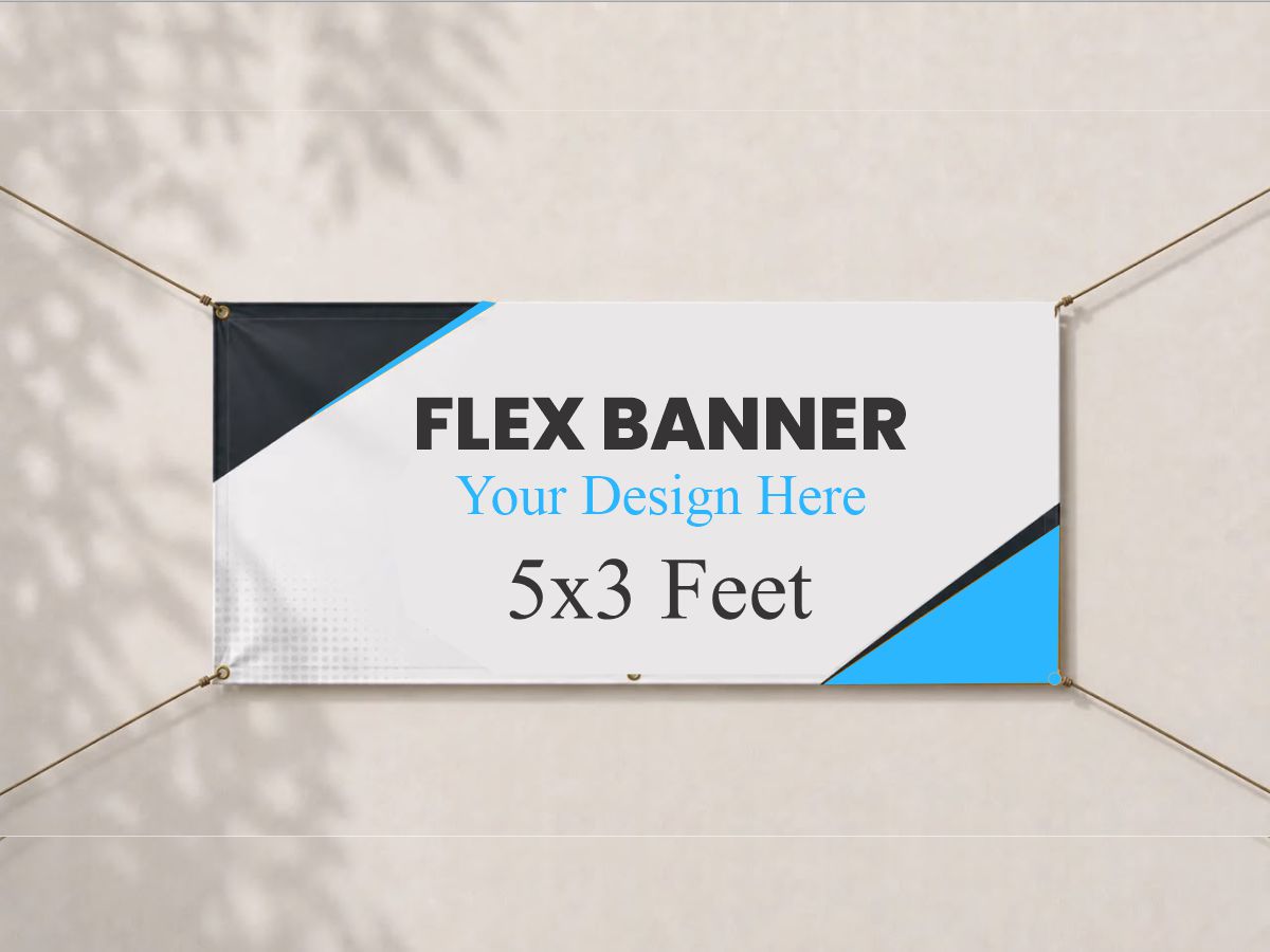 flex banner printout (3 by 4ft)