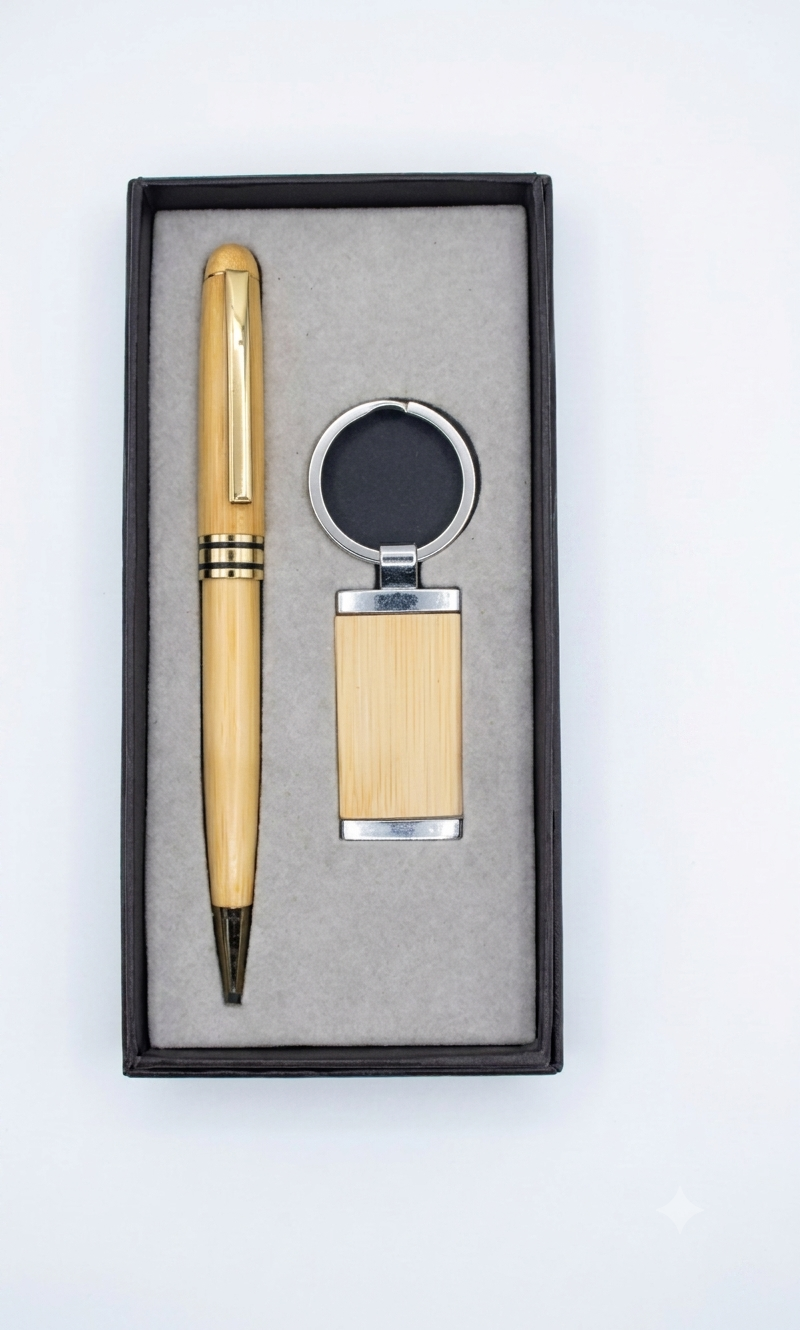 Bamboo pen & Key chain