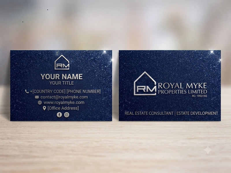 Glitter Business Cards