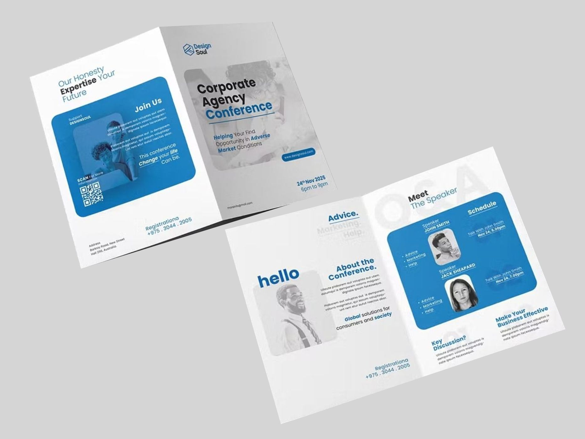 Brochure A4 Card Dual side(Trifold/Bifold)