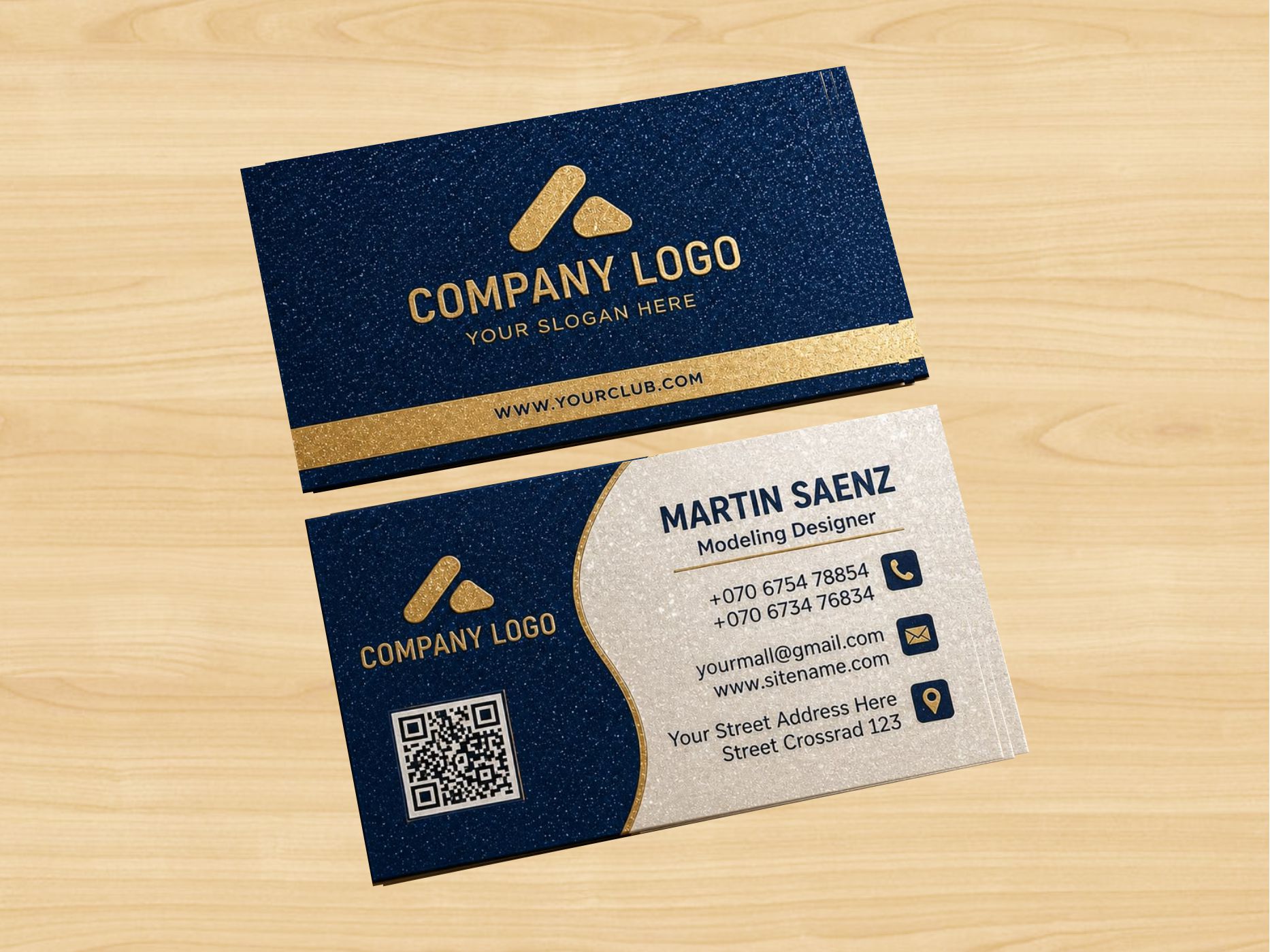 Glitter Business Cards