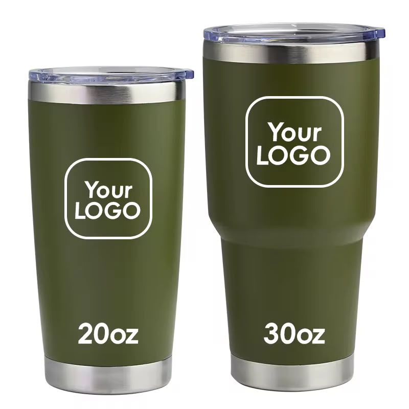 Steel vacuum travel coffee mug