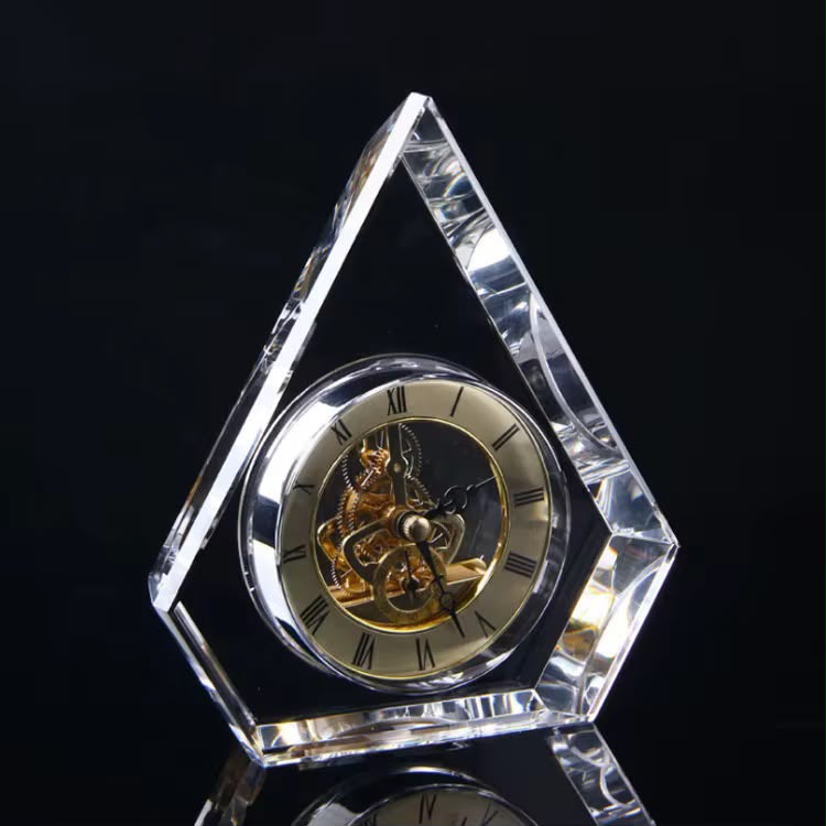 Premium Crystal Desktop Clock