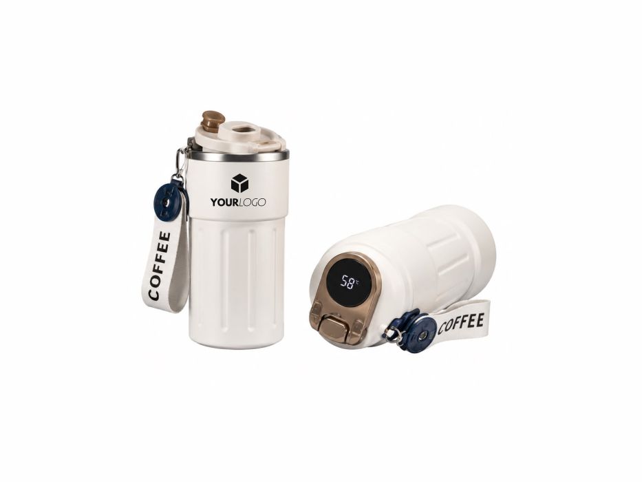 Smart Insulated Travel Tumbler with LED Temperature Display