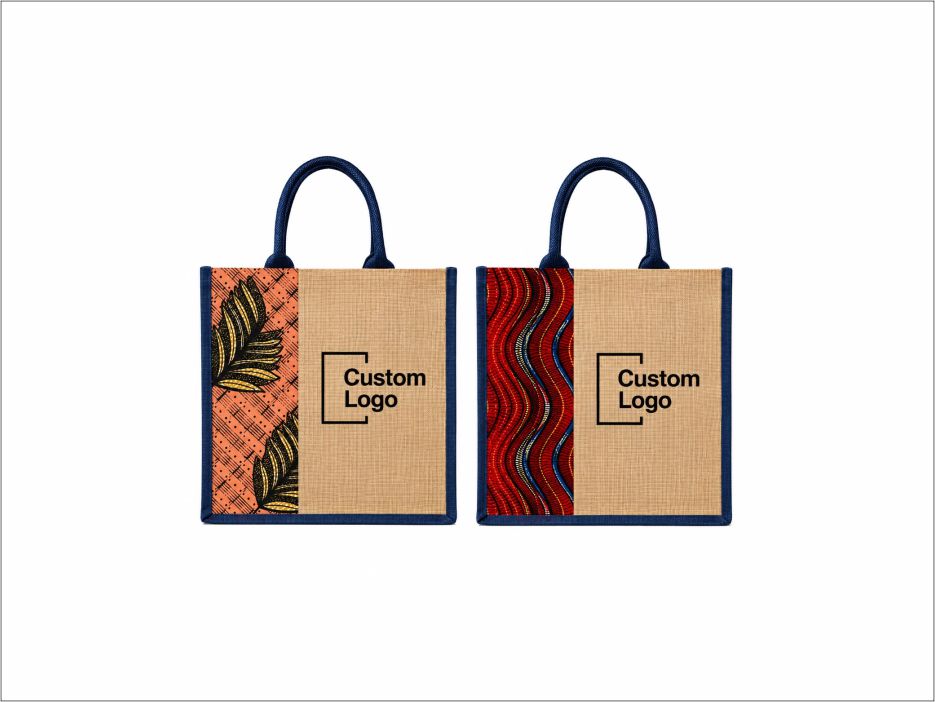 Ankara Print Jute Bags