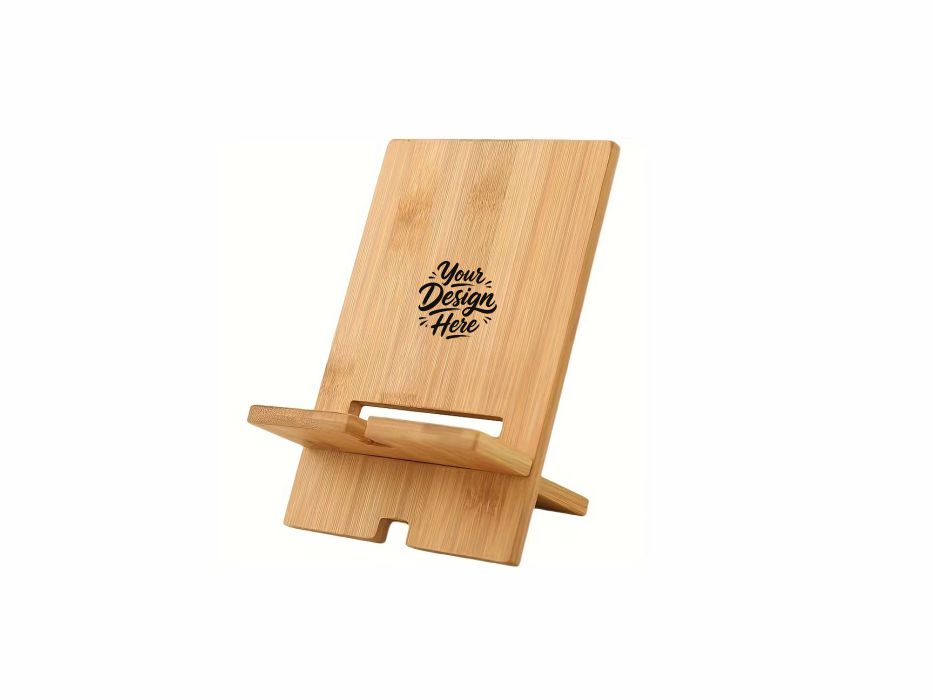 Eco-Friendly Bamboo Phone & Tablet Holder